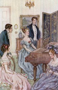 Illustration for Wives and Daughters by Mrs Gaskell by Mary V. Wheelhouse